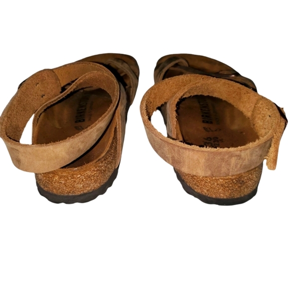 BIRKENSTOCK Yara Habana Oiled Leather Ankle Strap Toe‎ Loop Sandal  Size EU 36 - Picture 6 of 13